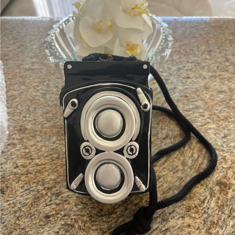 Timmy Woods Black and Silver Crossbody Bag